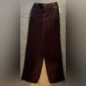 a new day Women's Brown Velvet Trousers